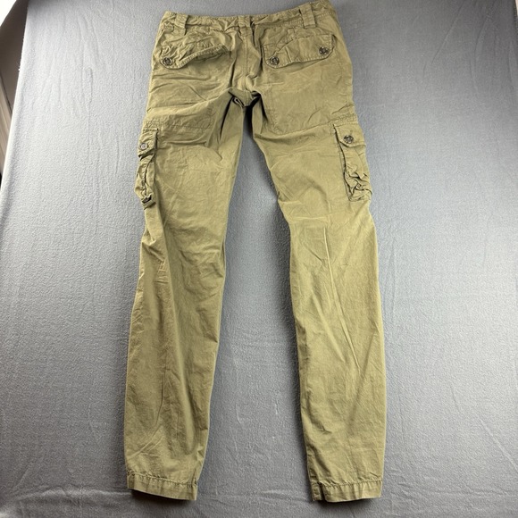 James Perse Pants Men's 32x35* Green Cargo Utility Military Designer Pockets - Picture 2 of 12
